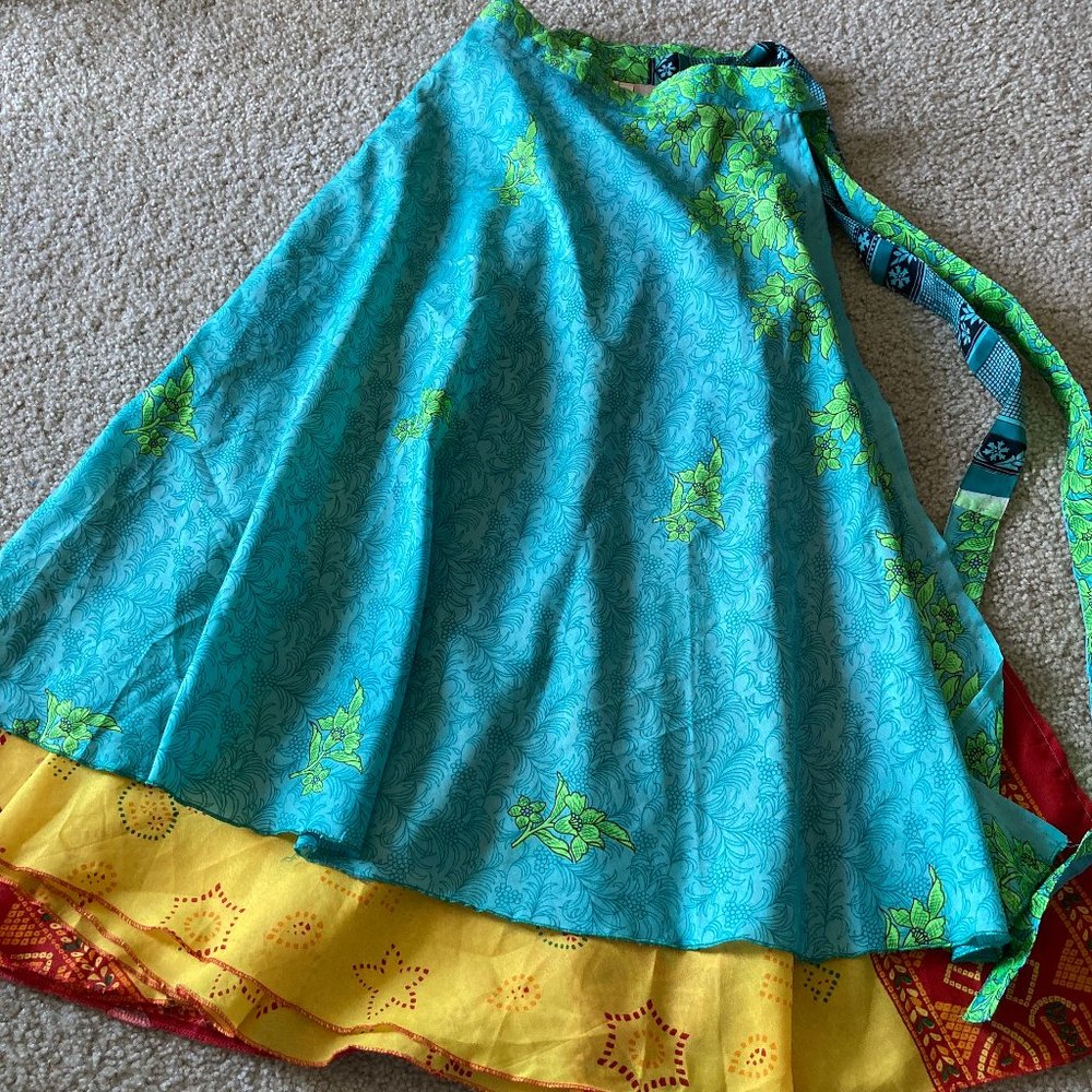 Colorful Wrap skirt